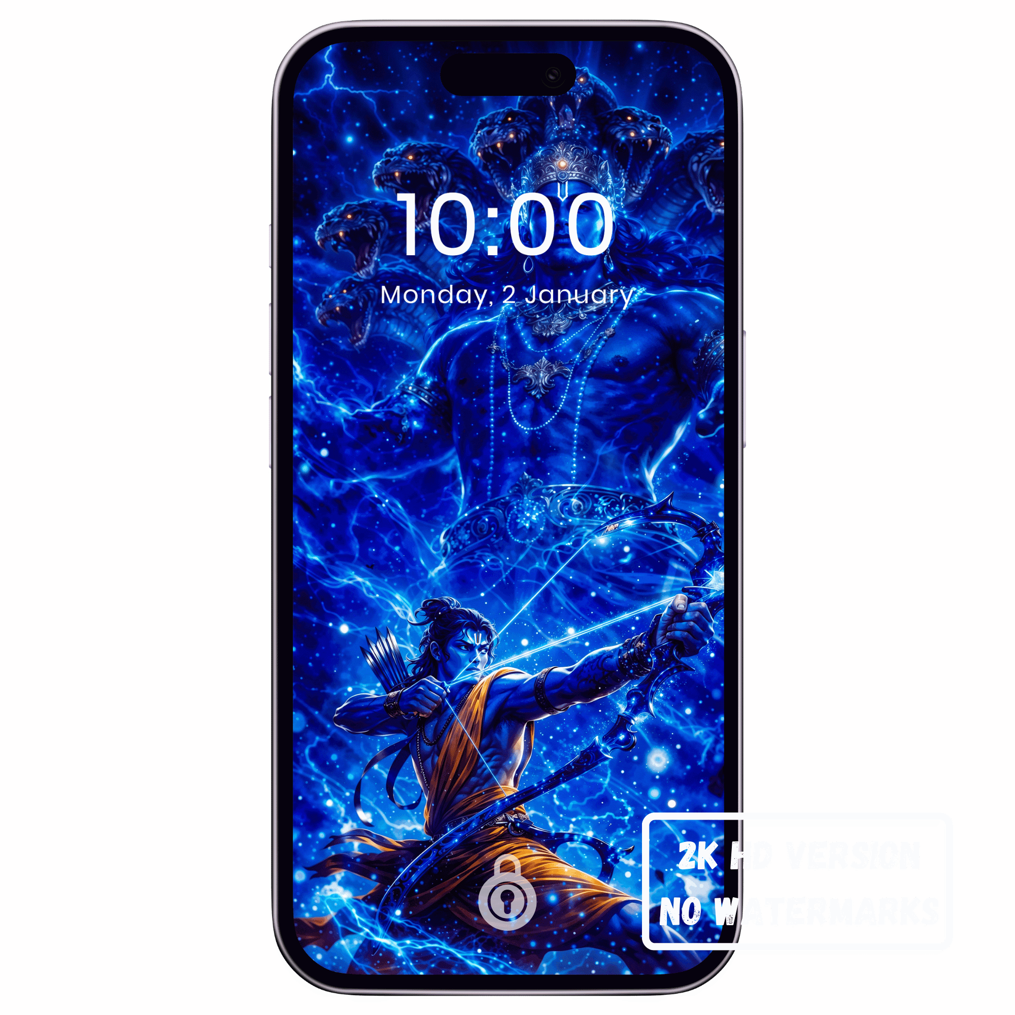 Lord Rama Guided by the Divine Power of Lord Vishnu